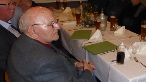 60 Jahre Mitglied - Clemens Kalkhoff 60 Jahre Mitglied und immer sehr aufmerksam dabei, Clemens Kalkhoff