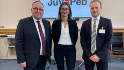 JuVoPeb Kernteam der BSL: Dr. Eggerding, Fr. Hanschow, Hr. Kammerer